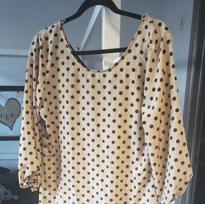 Polka dot casual dress